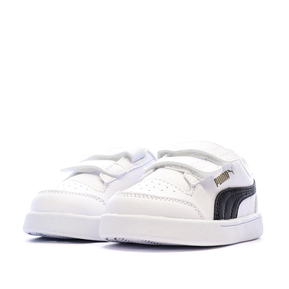 Zapatillas blancas/negras para niño Puma Shuffle ver 6