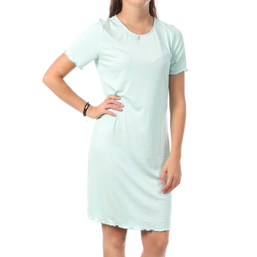 Robe Turquoise à Motifs Femme Vero Moda Madi Jill pas cher