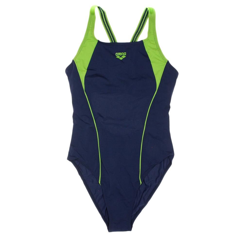 Maillot de bain Marine/Vert Femme Arena Higher pas cher