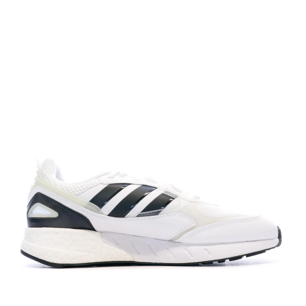 Baskets Blanches Homme Adidas Zx 1k Boost 2.0 vue 2