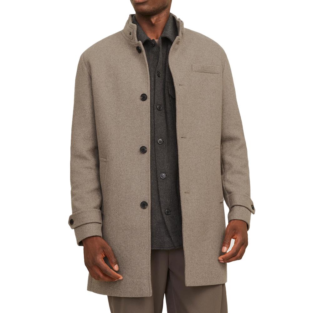 Manteau Marron Homme Jack & Jones Melton Coat pas cher