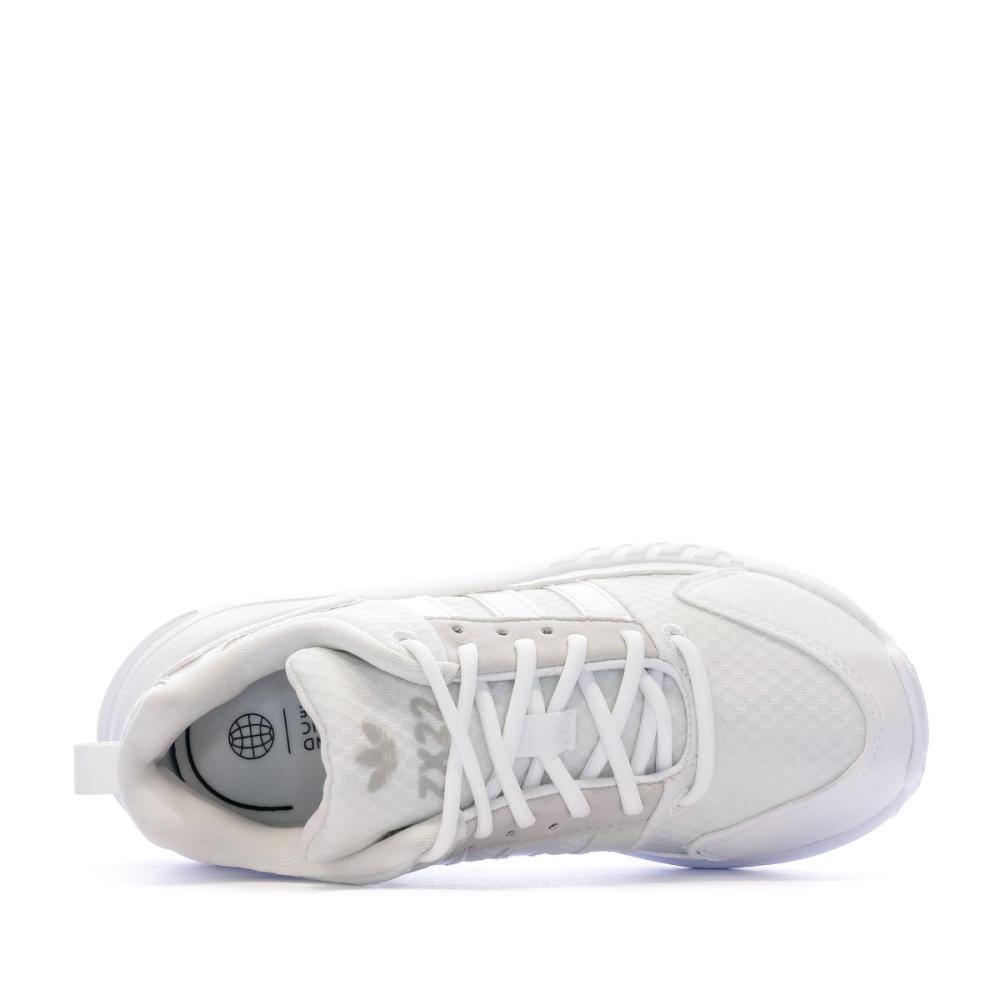 Baskets Blanches Fille Adidas Zx 22 vue 4