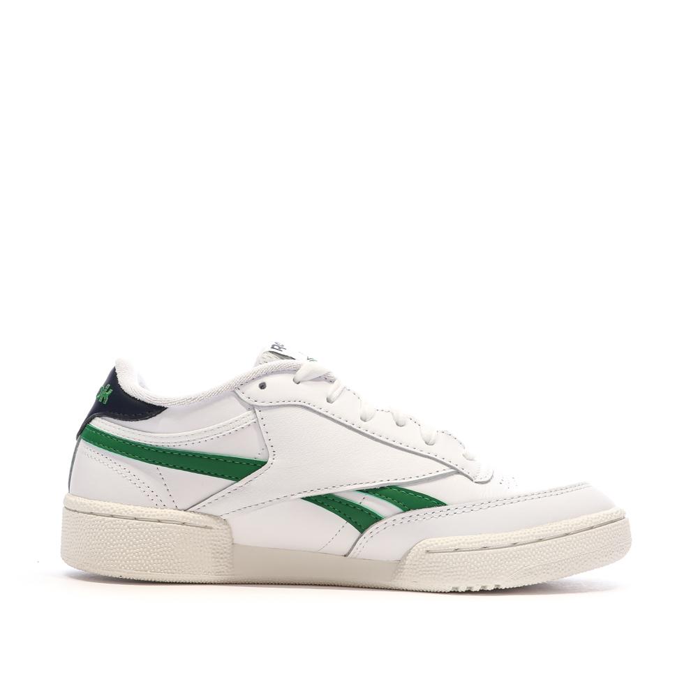 Baskets Blanches/Vertes Mixte Reebok Club C Revenge vue 2