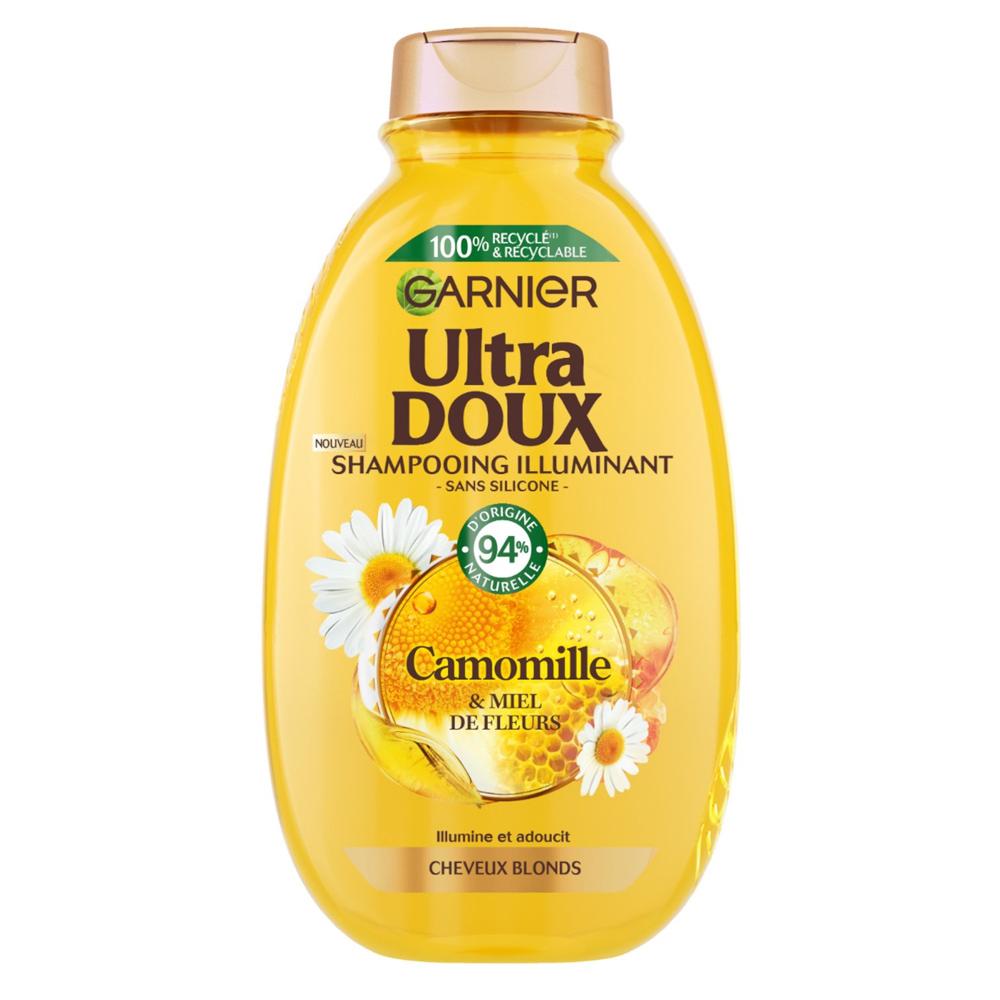 Shampoing Illuminant Camomille et Miel de fleurs GARNIER Ultra doux pas cher