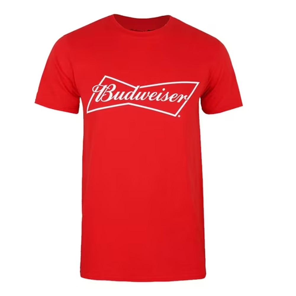 T-Shirt Rouge Homme Budweiser Bow pas cher