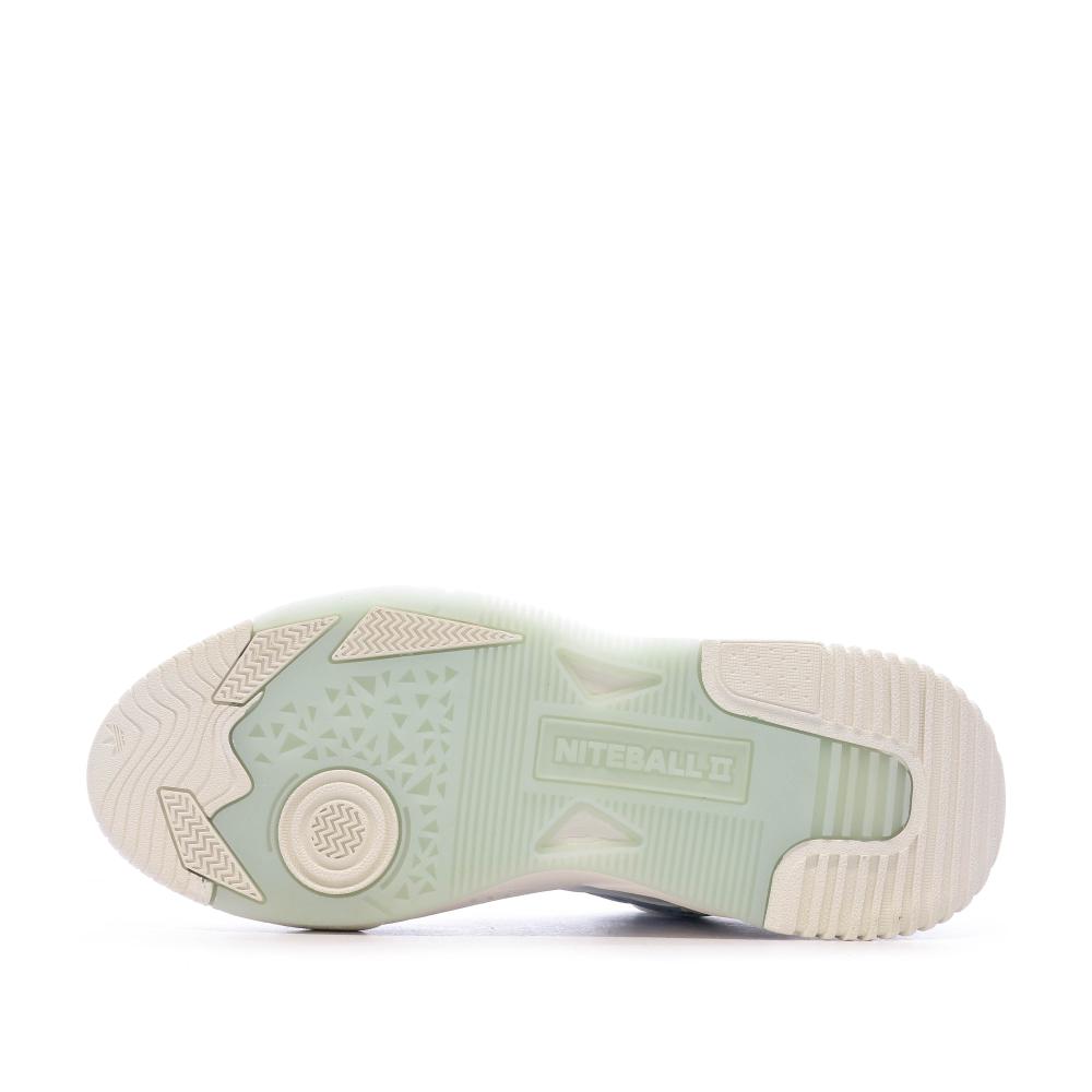 Baskets Écru Homme Adidas Niteball vue 5