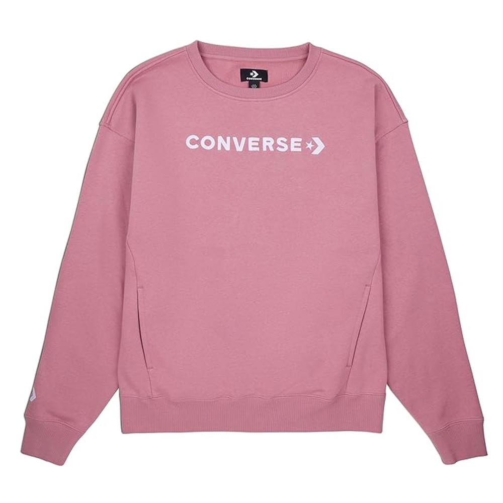 Sweat Rose Femme Converse Wordmark 10025688 pas cher