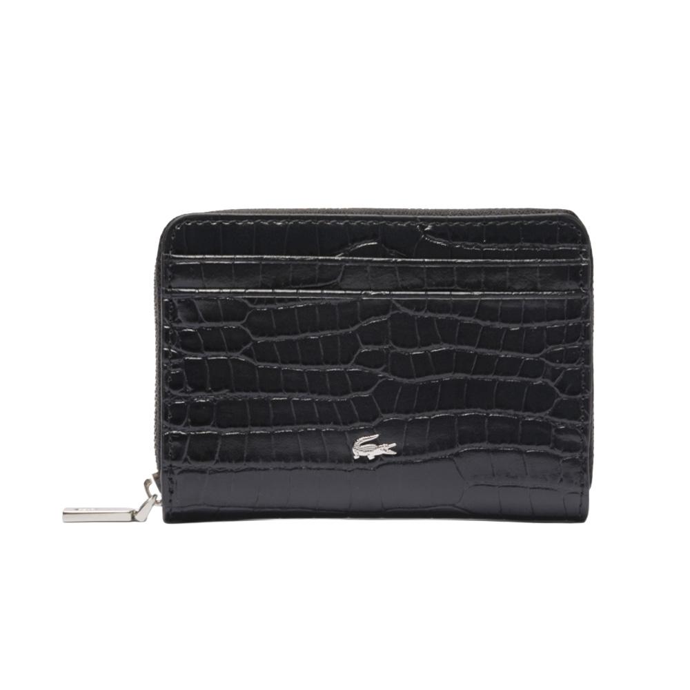 Portefeuille Noir Femme Lacoste sinople pas cher