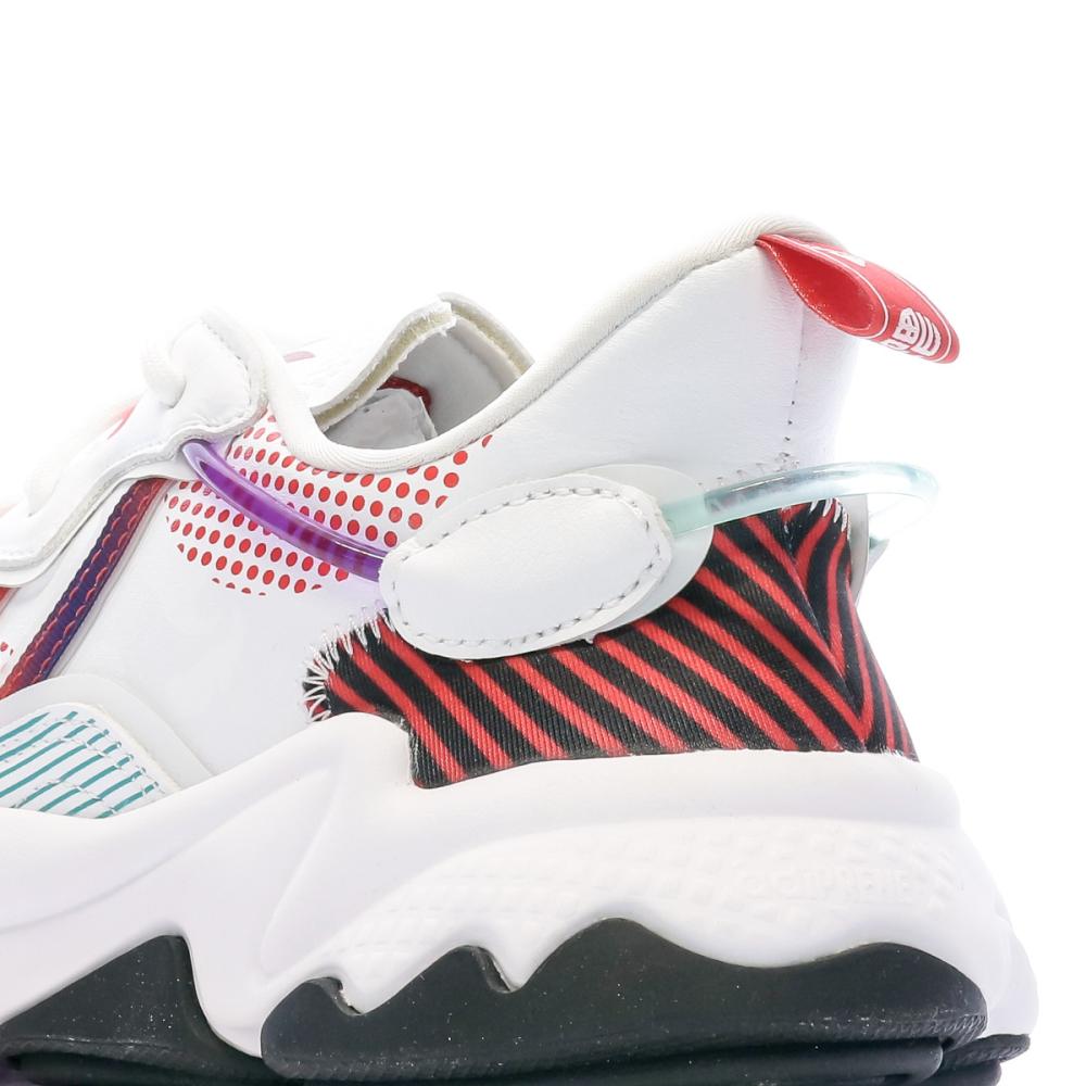 Baskets Blanches Femme Adidas Ozweego vue 7