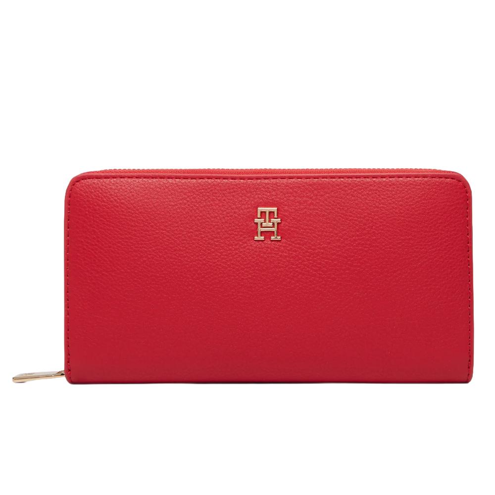 Portefeuille Rouge Femme Tommy Hilfiger Icon1 pas cher