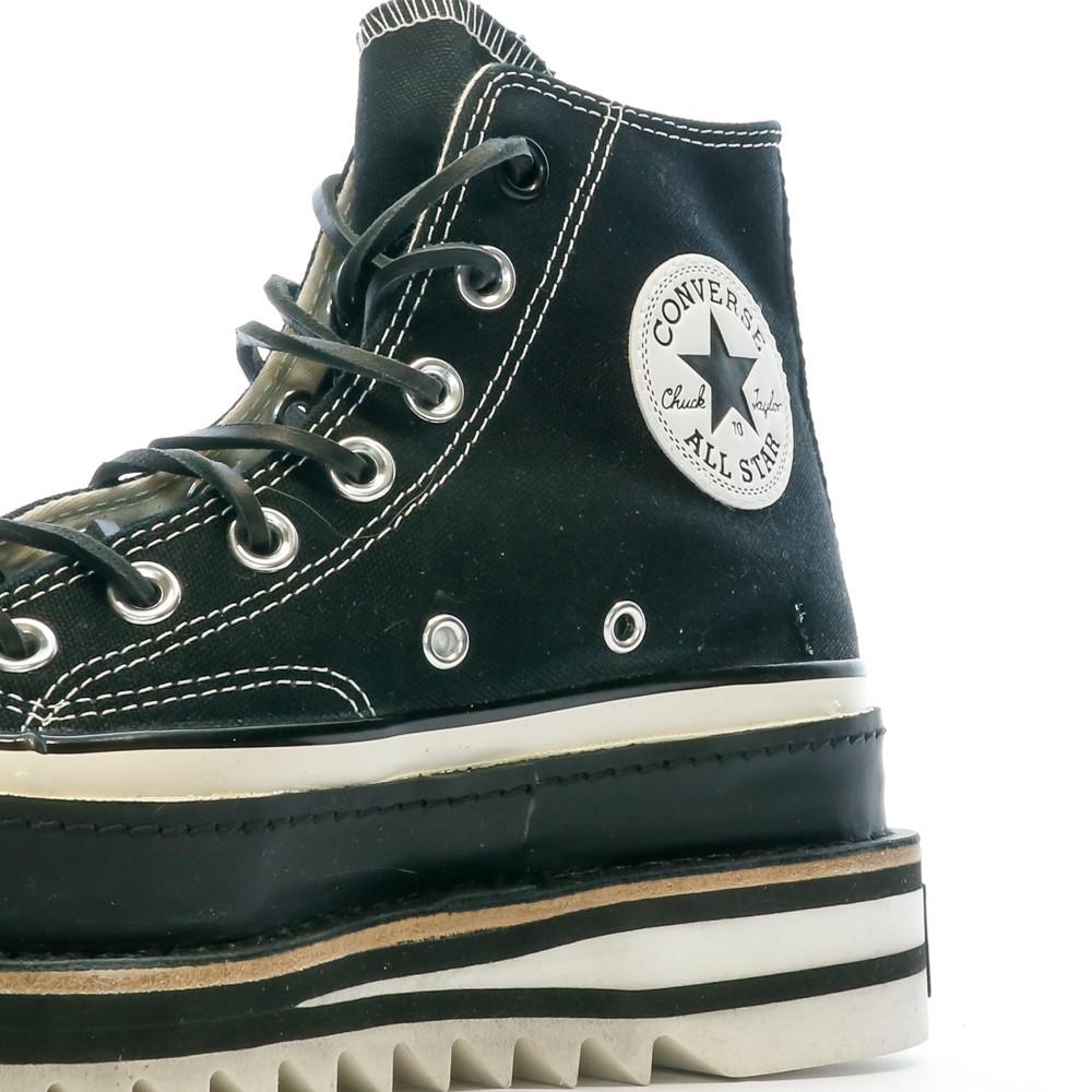 Baskets Noires Mixte Converse Chuck 70 Canvas vue 7