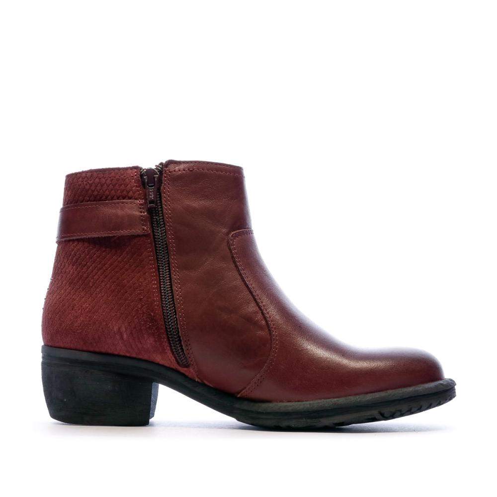 Bottines Bordeaux Femme TBS Corraly vue 2