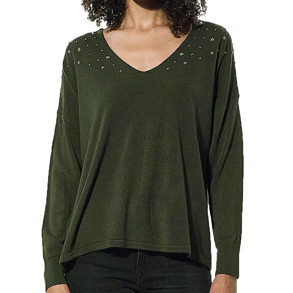 Pull Kaki Femme Kaporal Duck pas cher