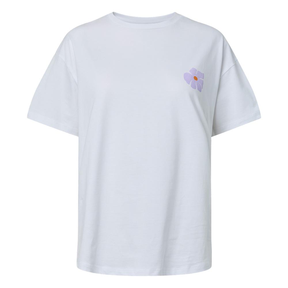 T-Shirt Blanc Femme Pieces Fasty pas cher