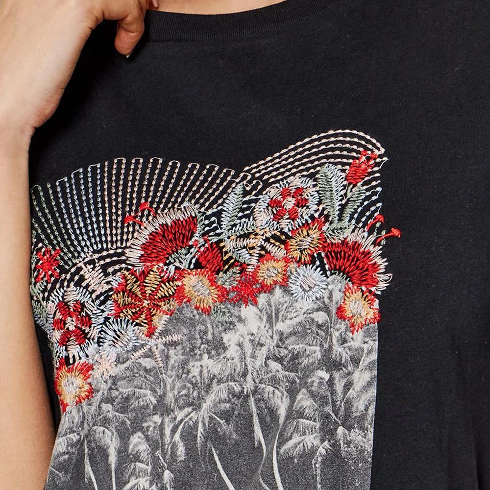 T-shirt Noir Femme O'Neill Palm vue 3