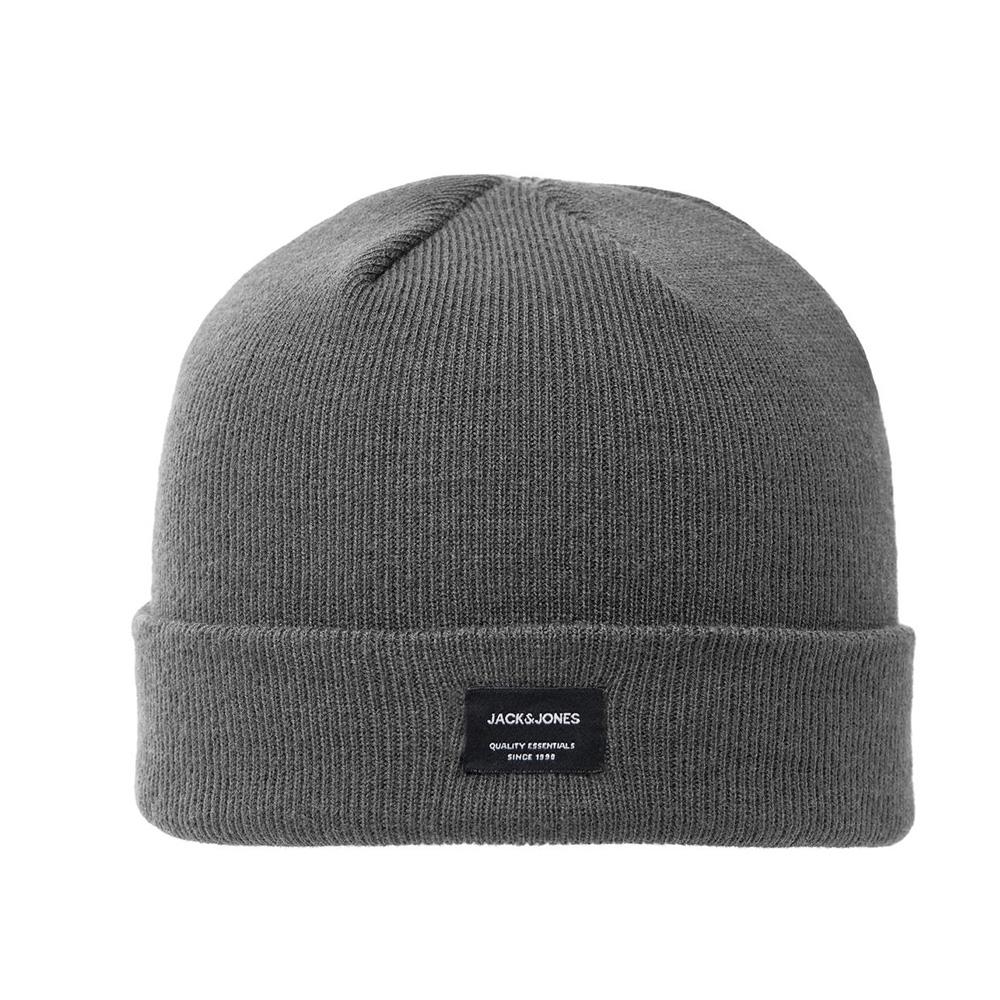Bonnet Gris Homme Jack & Jones Beanie pas cher