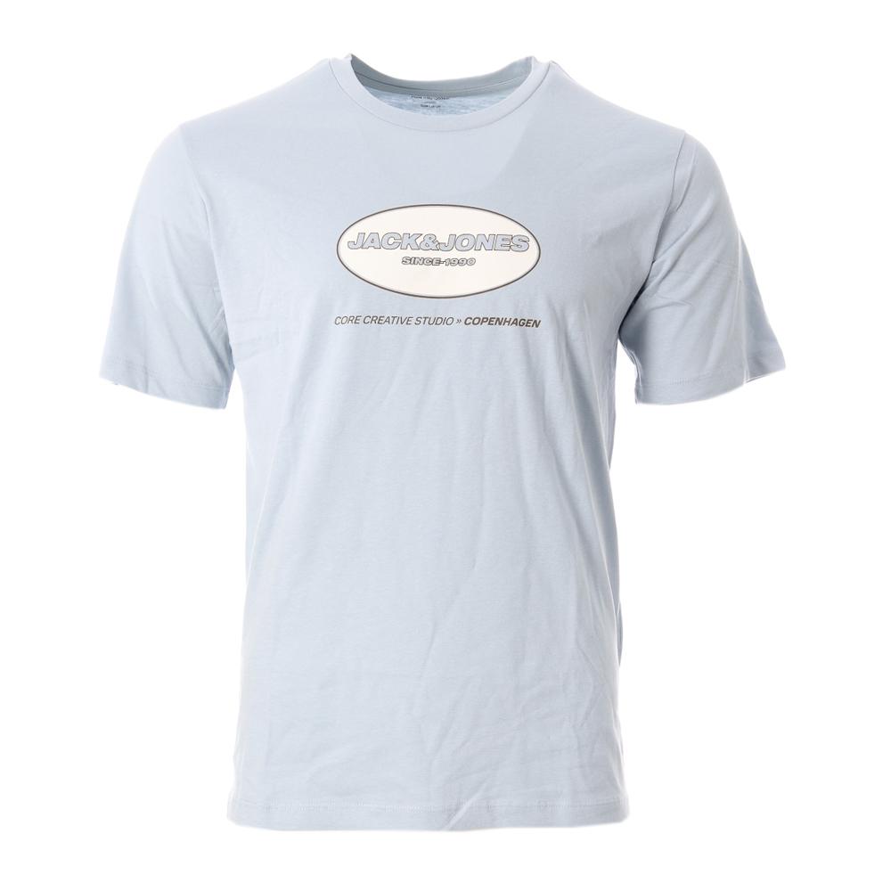 T-shirt Bleu Ciel Homme Jack & Jones Coirland pas cher