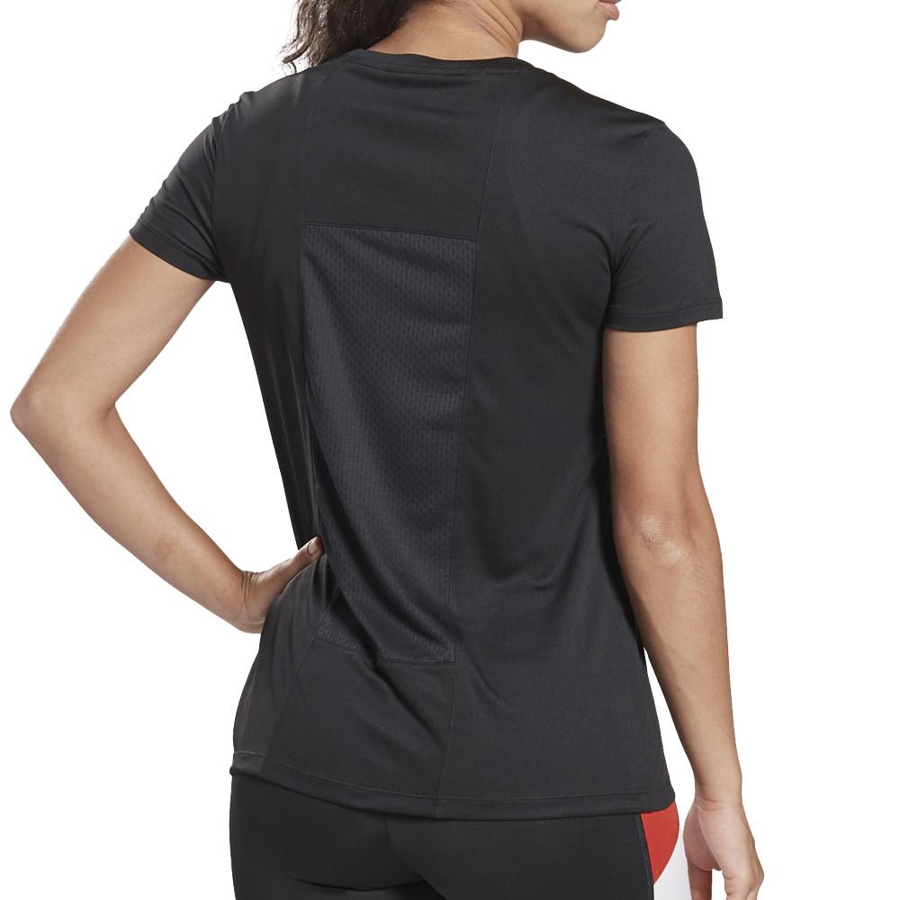 Maillot de sport noir Femme Reebok Graphic vue 2
