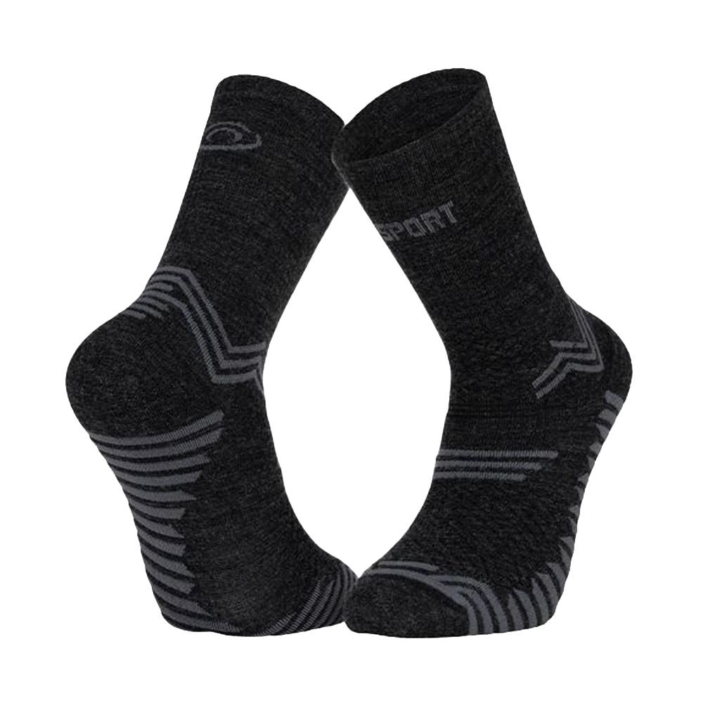 X1 Paires de Chaussettes Noir BV SPORT Trail Ultra+ Merinos pas cher