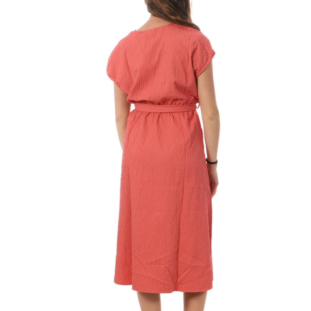 Robe Rouge Femme Vila Laka vue 2