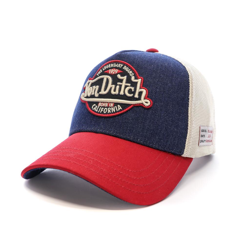 Casquette Marine/Rouge Homme Von Dutch Vintage pas cher