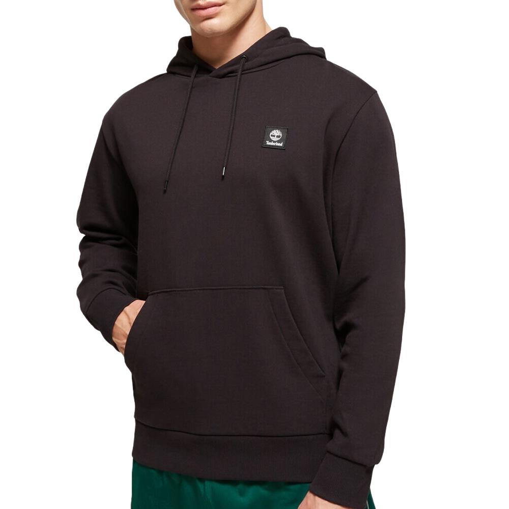 Sweat Noir Homme Timberland Woven Badge pas cher
