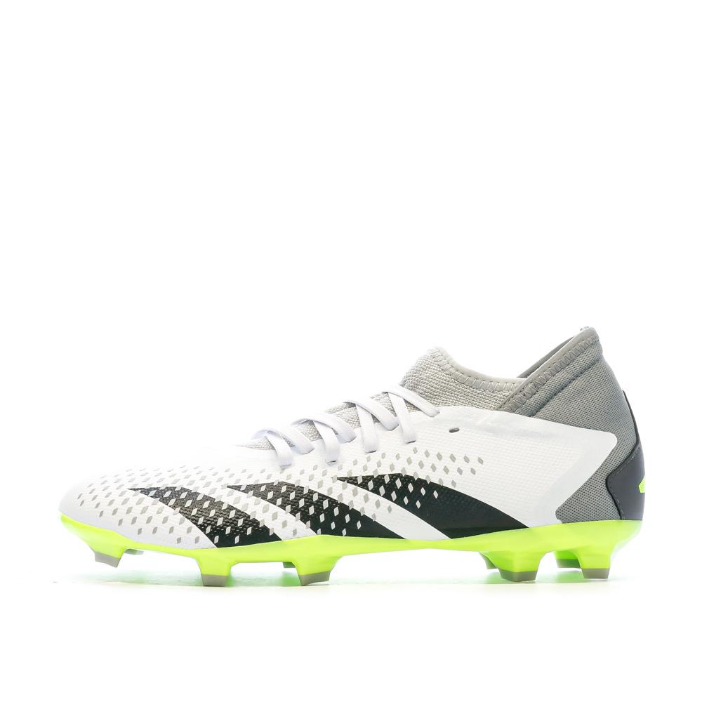 Chaussures de foot Blanc/Vert Homme Predator Accuracy.3 FG pas cher