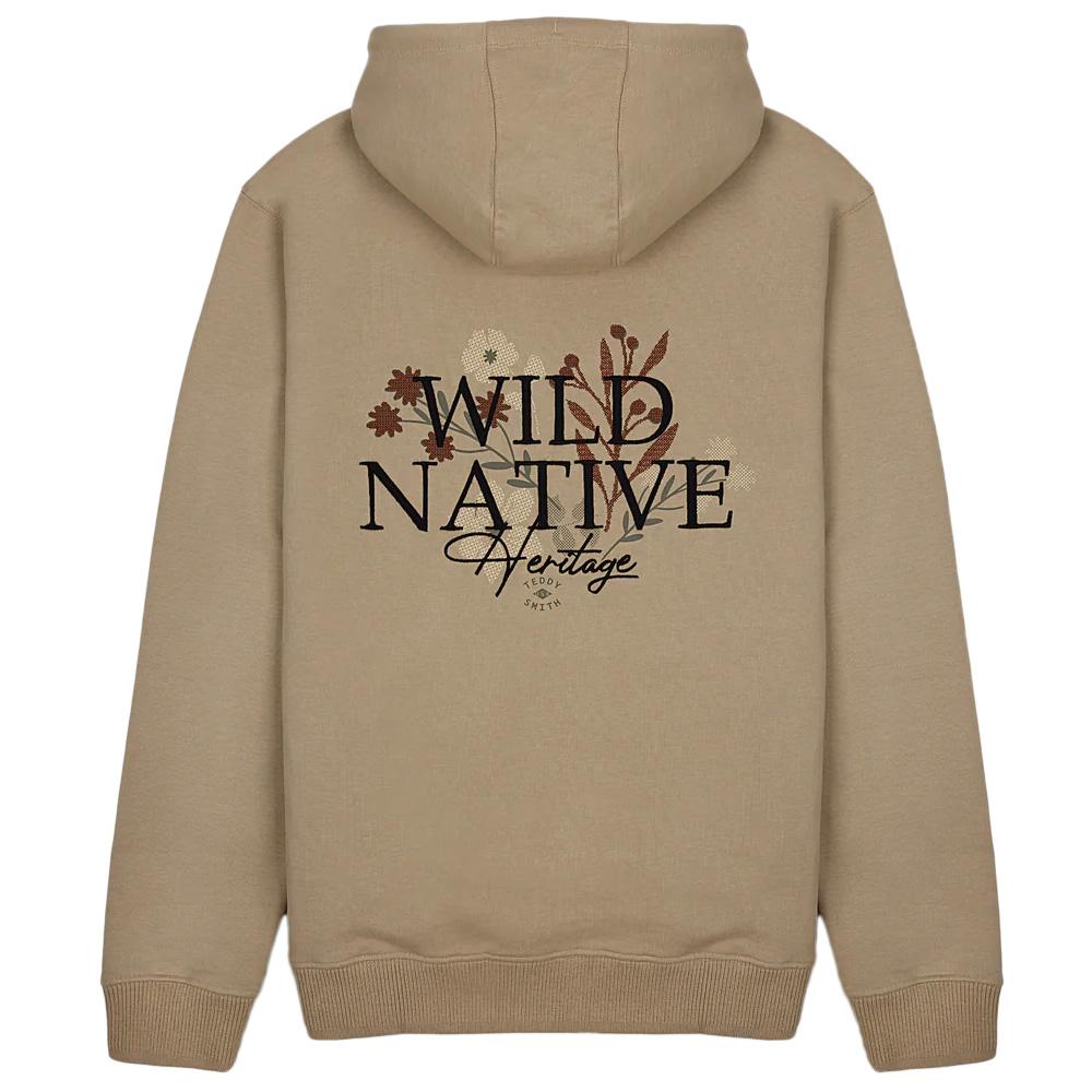 Sweat à Capuche Beige Homme Teddy Smith Wanes vue 2