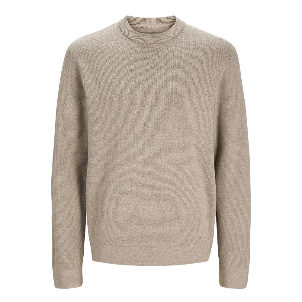 Pull Greige Homme Jack & Jones Stitch pas cher