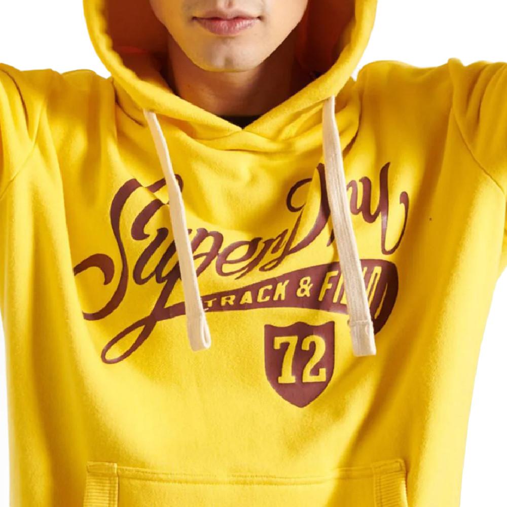 Sweat à capuche Jaune Homme Superdry UB Overhead vue 2