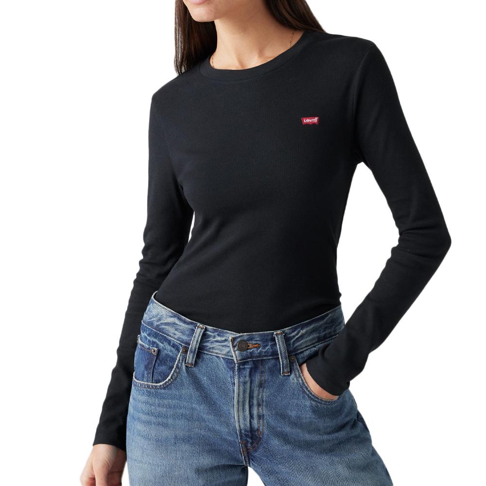 T-Shirt Marine Femme Levi's Original Essential pas cher