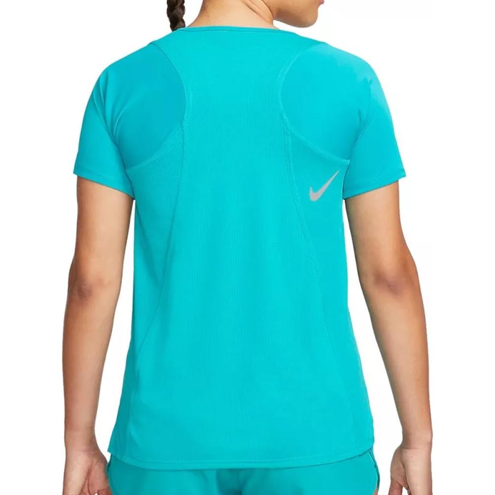 T-shirt Bleu Femme Nike Race Top vue 2