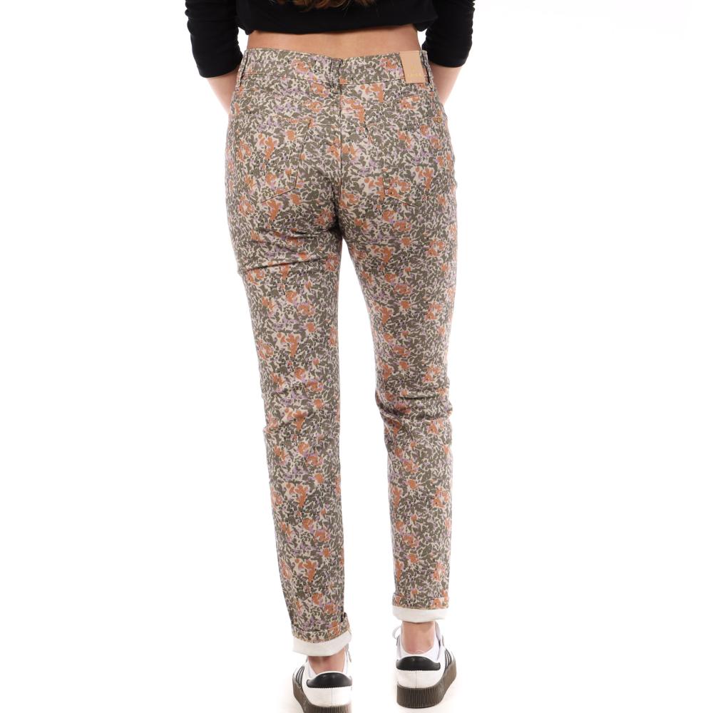 Jean Slim Vert/orange Femme Kaporal CAMIE vue 2