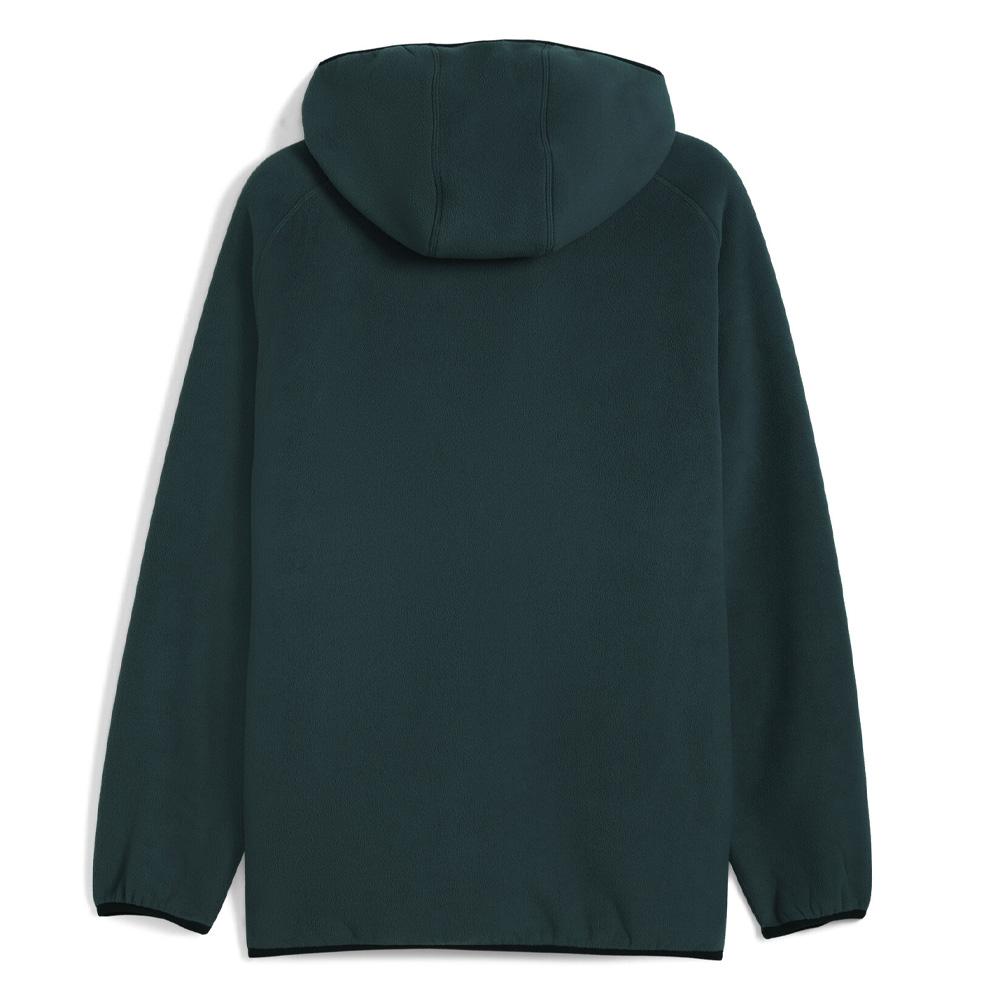 Sweat Vert Homme Puma Hoodie vue 2