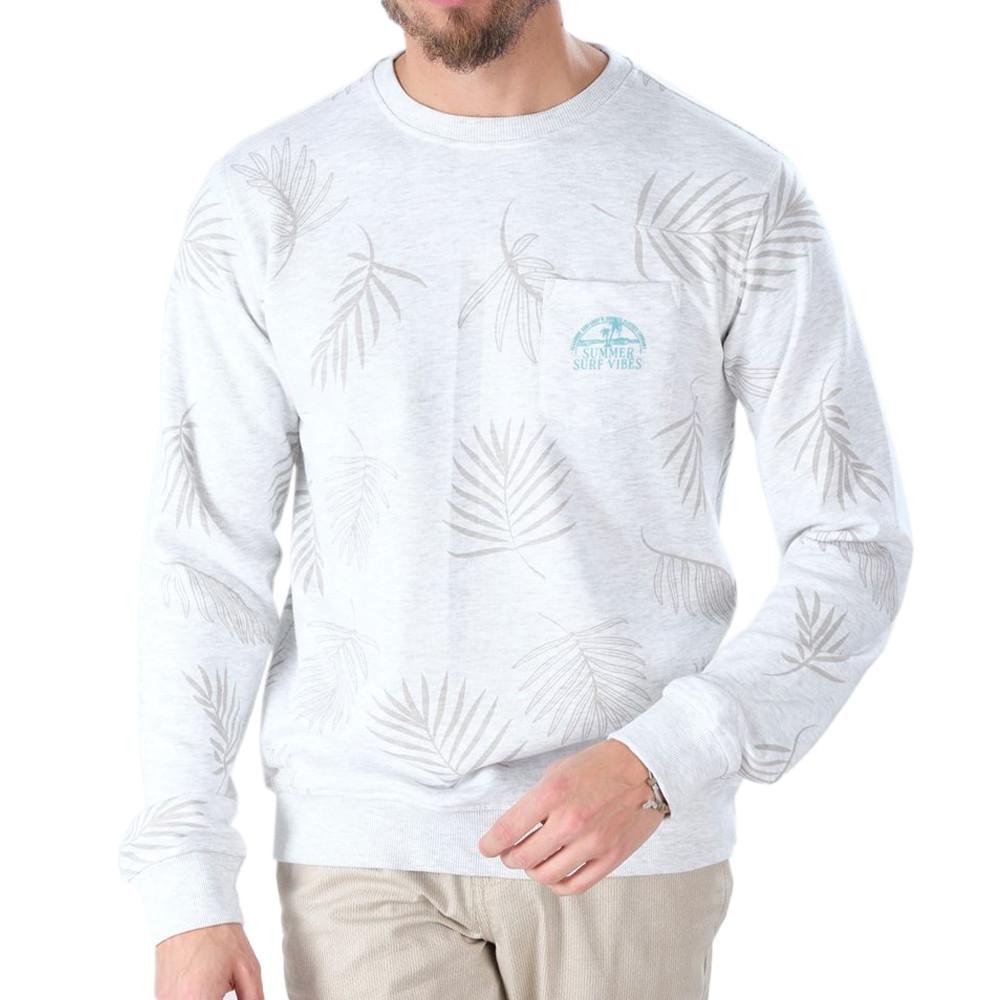 Sweat Gris Chiné Homme Deeluxe Chios pas cher