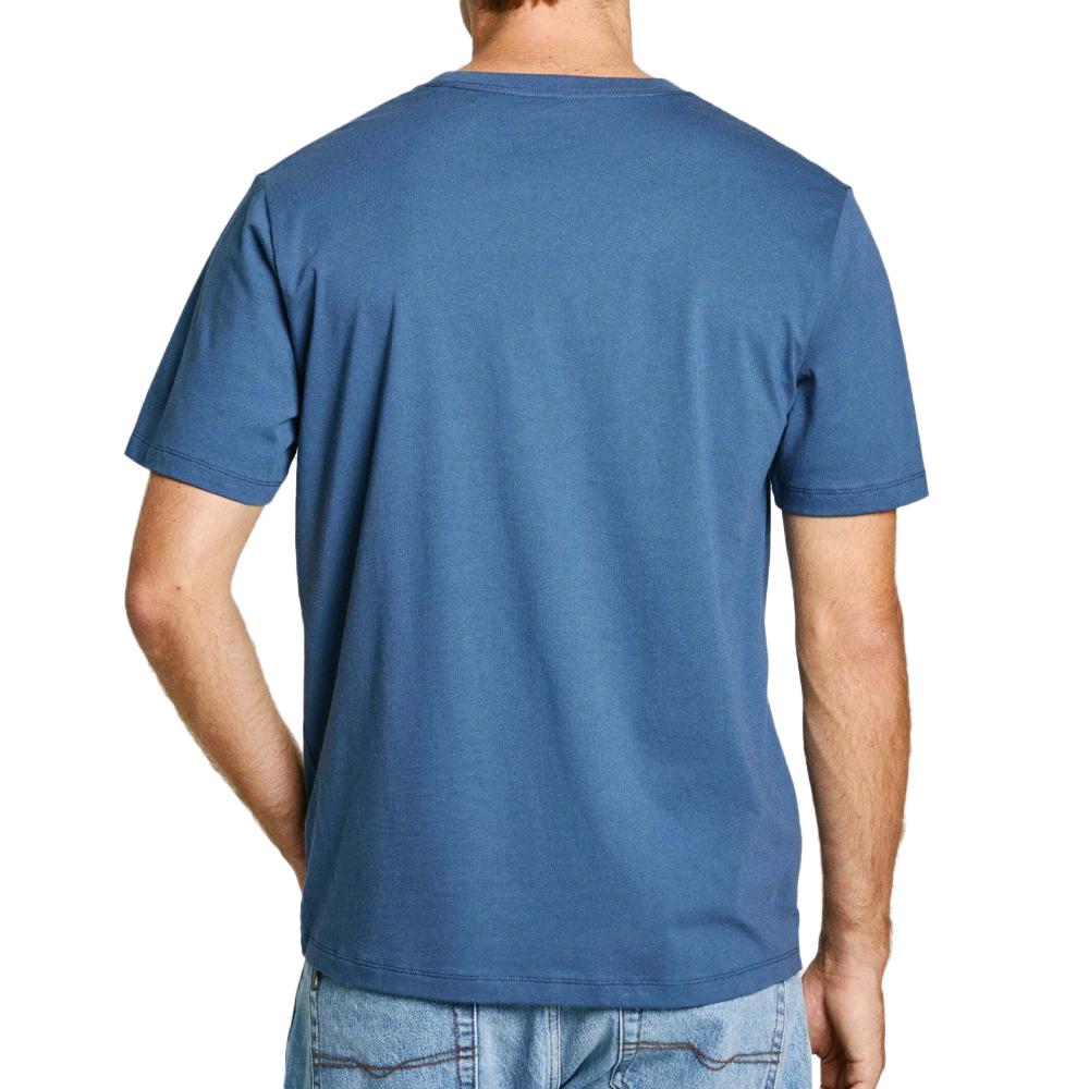 T-shirt Bleu Homme Pepe jeans Eggo AQW vue 2