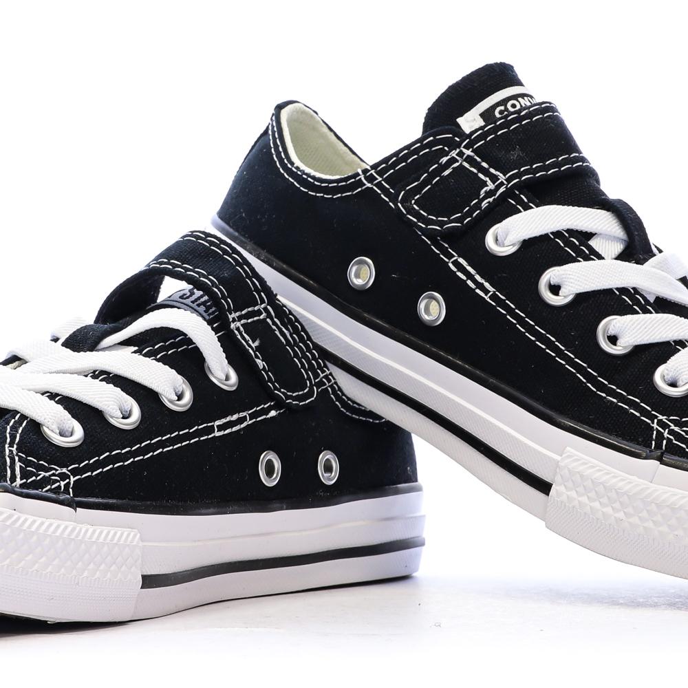 All Star Baskets Noires Enfant Converse Chuck Taylor 1v Easy-on vue 7