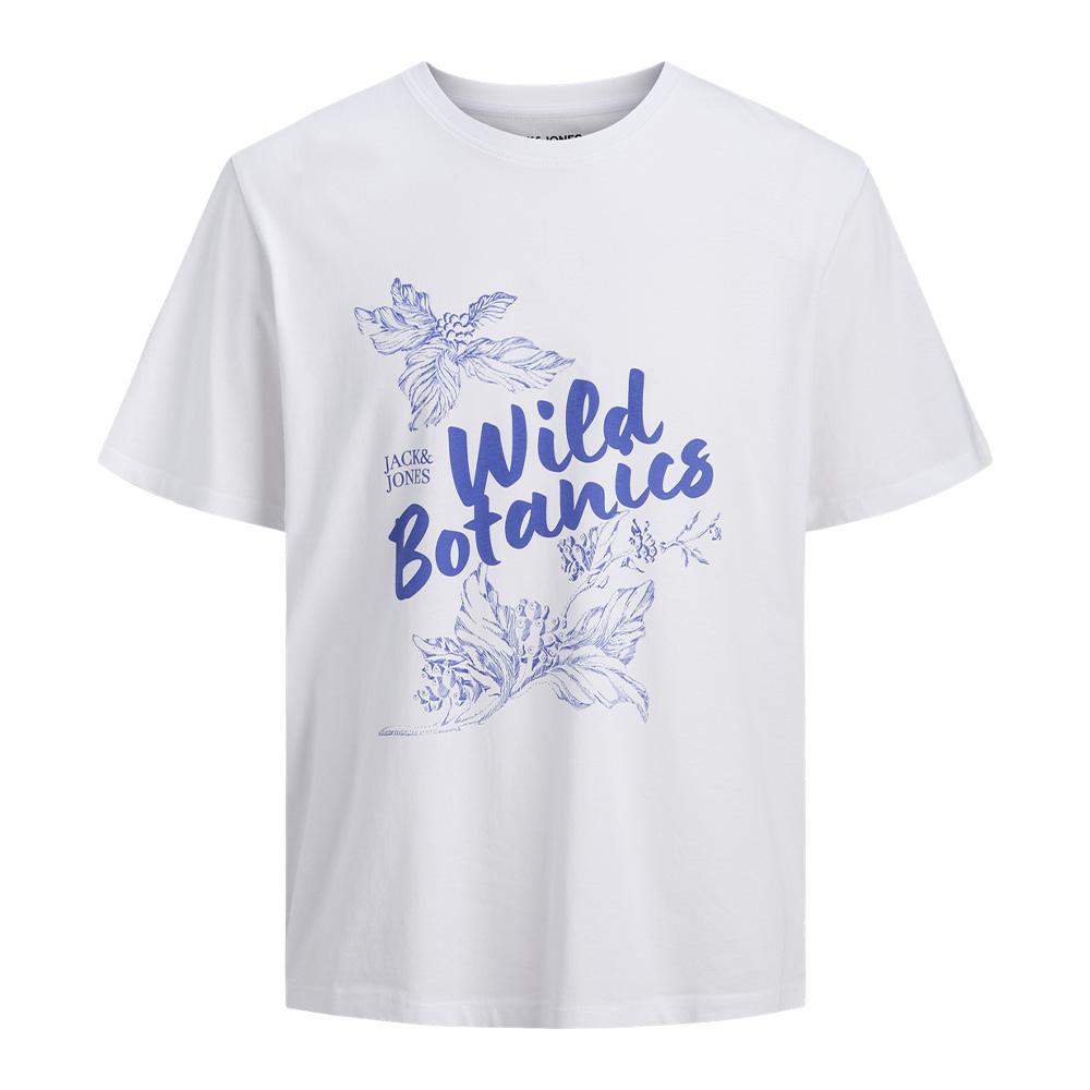 T-Shirt Blanc/Bleu Homme Jack & Jones Larri pas cher