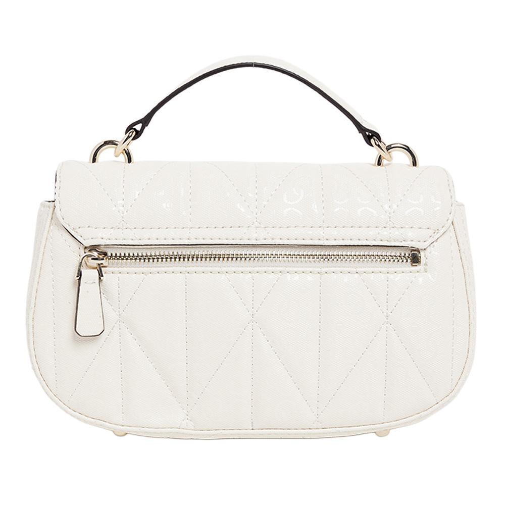 Sac à Bandoulière Blanc Femme Guess Aldina vue 2