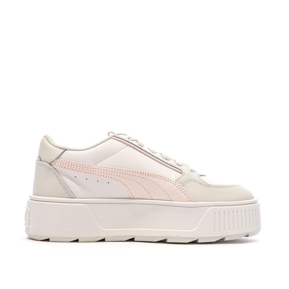 Baskets Blanc/Rose Femme Puma Karmen Rebelle vue 2
