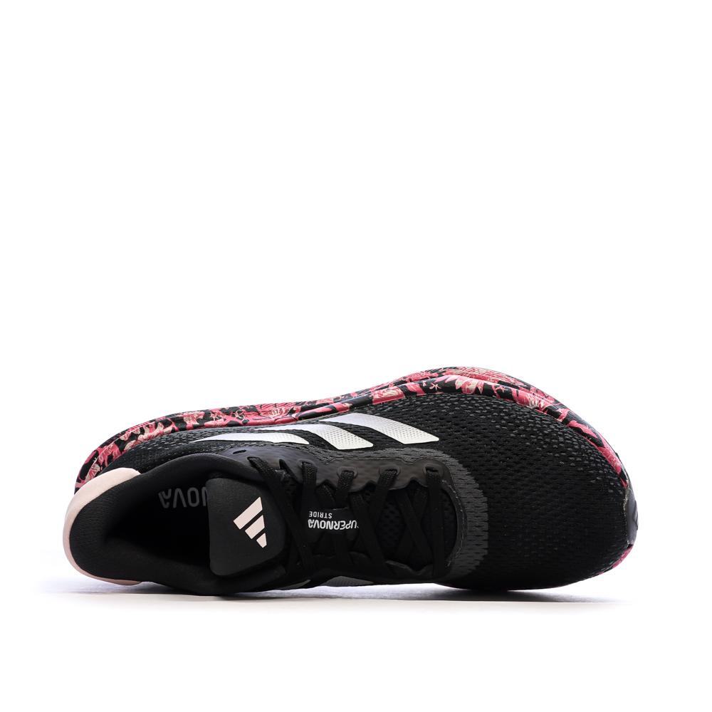 Chaussures de running Noir/Rose Homme Adidas Supernova Stride vue 4