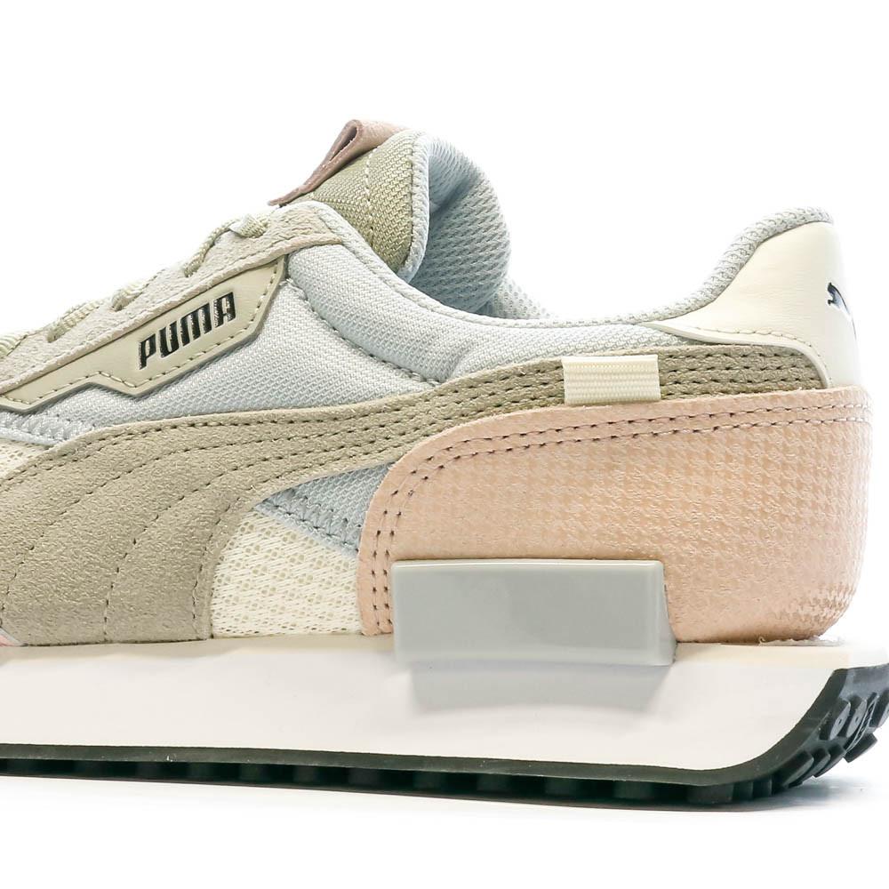 Baskets Écru/Rose Femme Puma Future Rider Interest vue 7