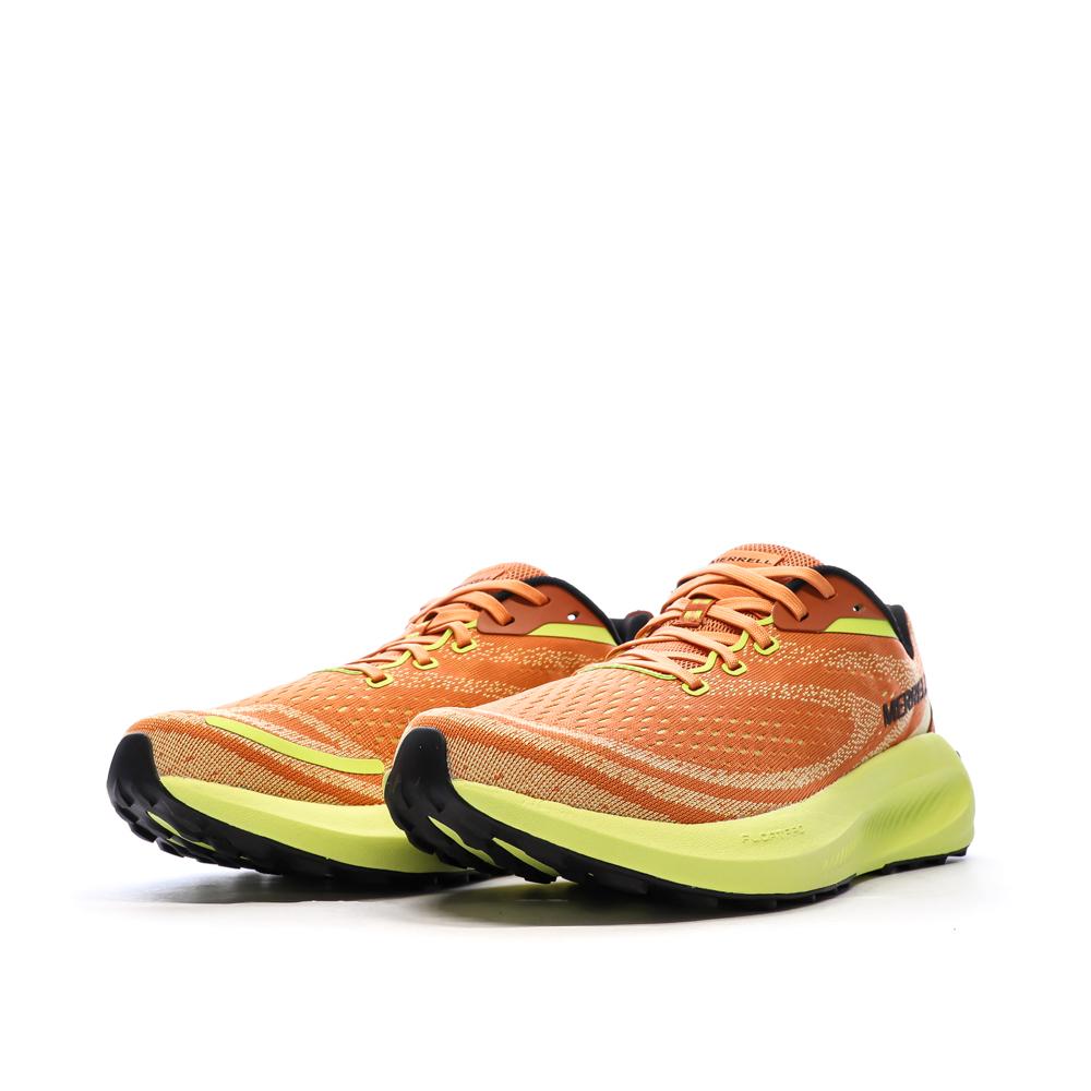 Chaussures de running Orange/Jaune Homme Merrell Morphlite vue 6