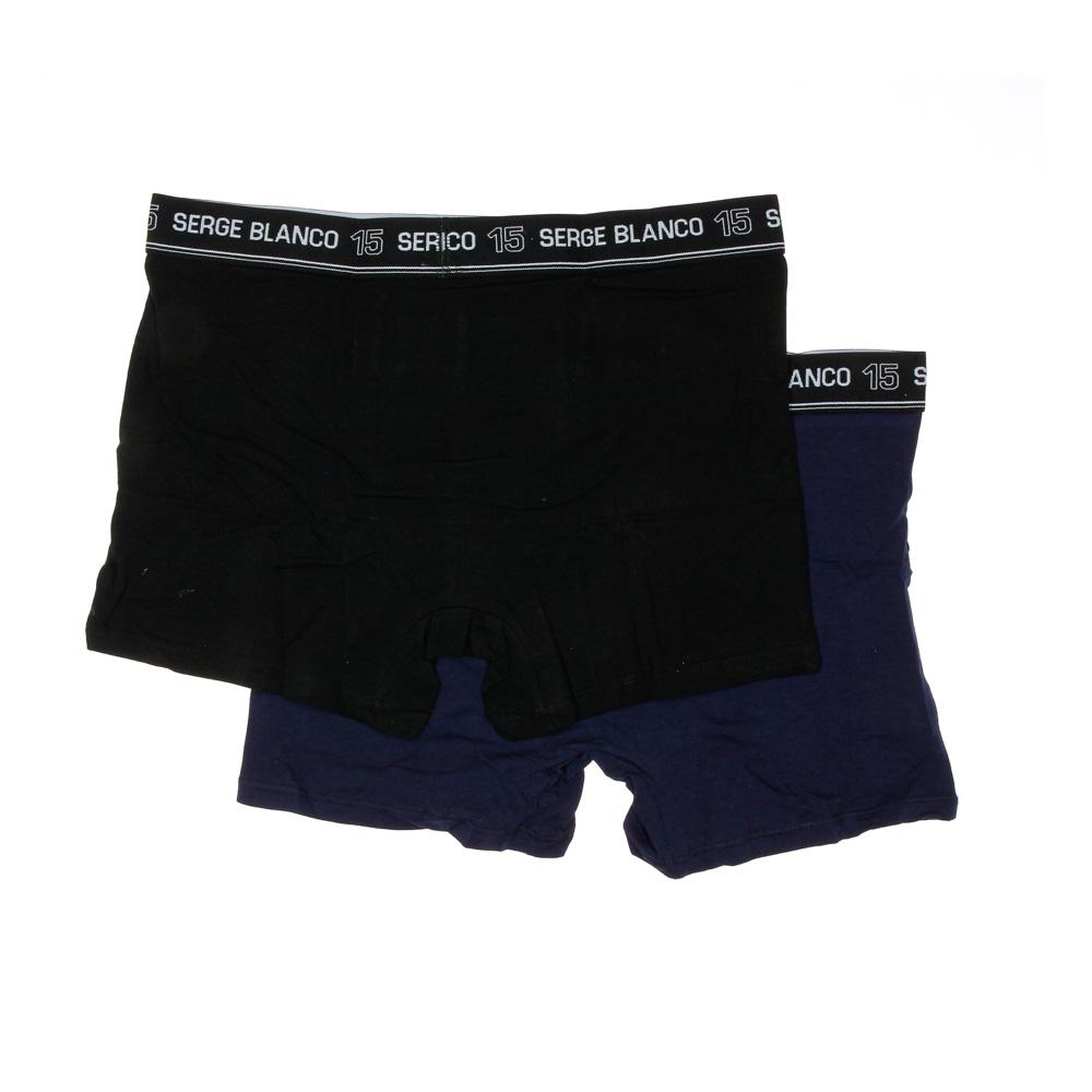Boxers Marine/Noir Homme Serge Blanco CLASSC vue 2