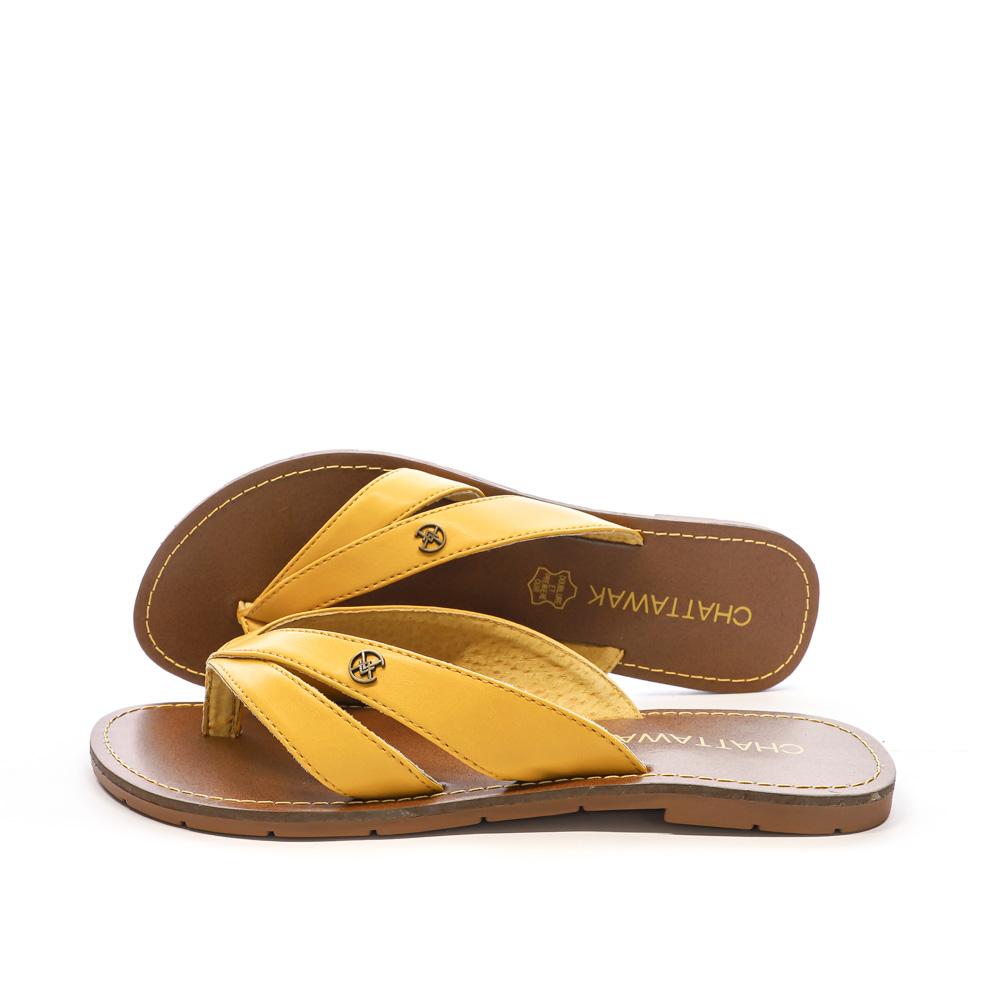 Tongs Jaune Femme Chattawak Tong KALINDA pas cher