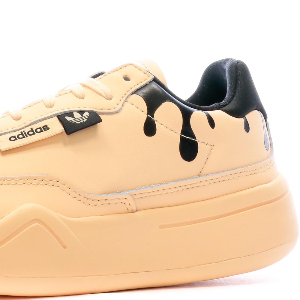 Baskets Orange Femme Adidas Her Court vue 7