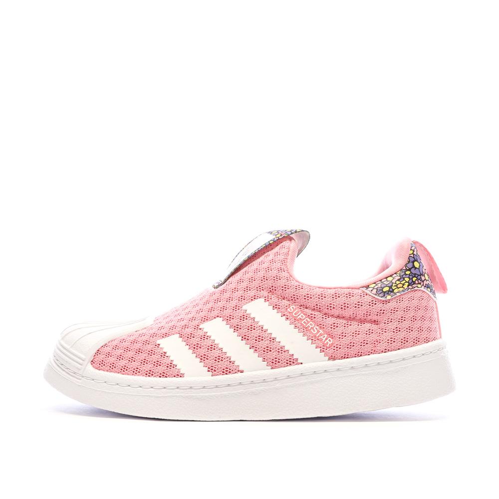 Baskets Roses Fille Adidas Superstar 360 pas cher