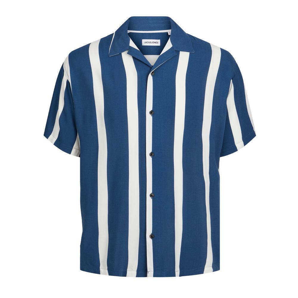 Chemisette Bleu Homme JACK & JONES Relaxed 12249367 pas cher