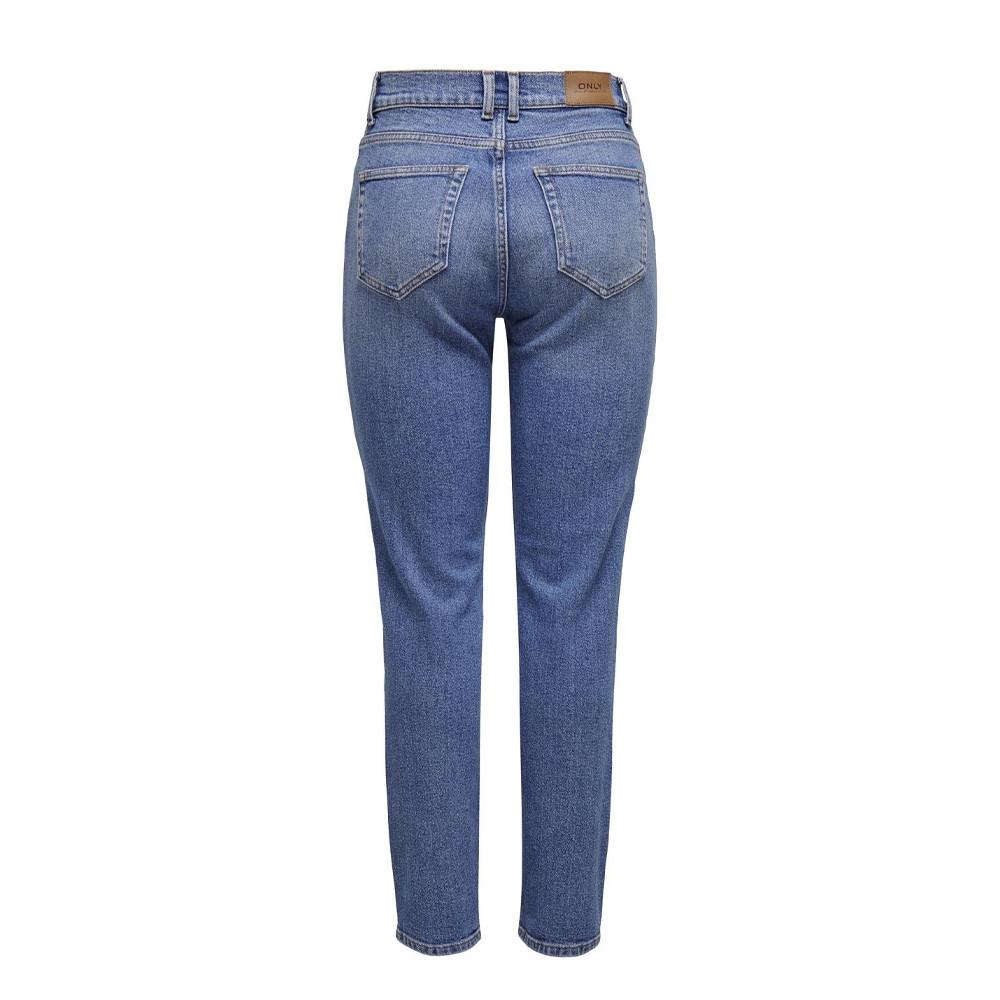 Jean Mom Bleu Femme Only Sik vue 2
