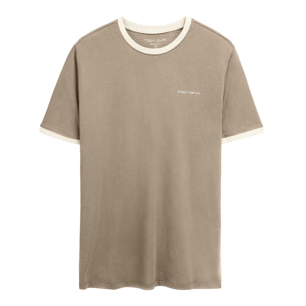 T-Shirt Beige/Ecru Homme Teddy Smith Tee 2 pas cher